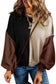 Chicory Coffee Contrast Color Exposed Seam Drop Shoulder Sweater - Fashionfitz