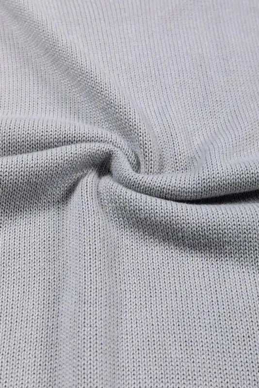 Chicory Coffee Contrast Color Exposed Seam Drop Shoulder Sweater - Fashionfitz