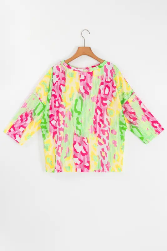 Chromatic cat knit top