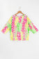 Chromatic cat knit top