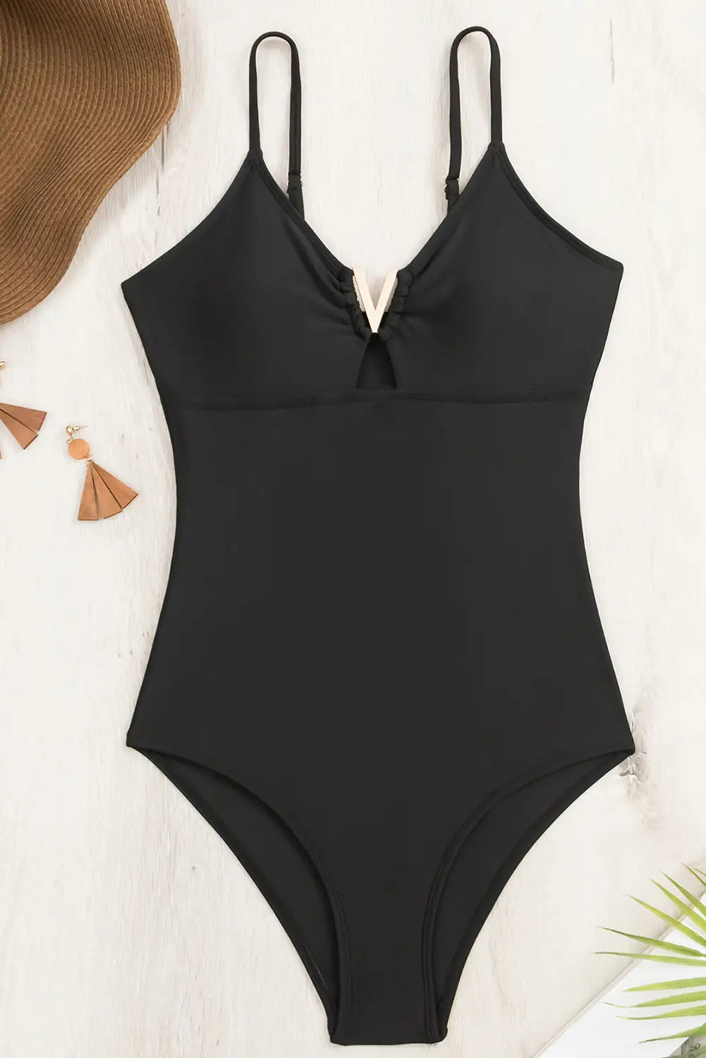 Classic chic one-piece swimsuit - high waist swimsuits