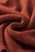 Clay Red Block Knit Sweater - Fashionfitz