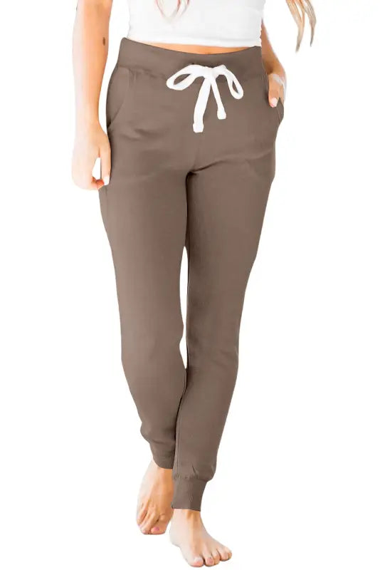 Cocoa comfort drawstring joggers