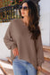 Coffee waffle knit blouse - shop modern slouch style!