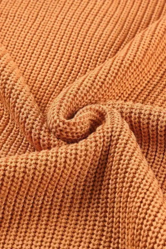 Cold Shoulder Hollow-out Back Sweater - Fashionfitz