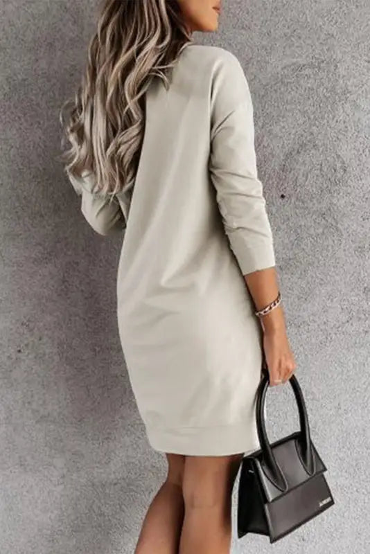 Cold shoulder t-shirt dress - mini dresses