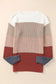 Color-block knit pullover sweater | fashionfitz