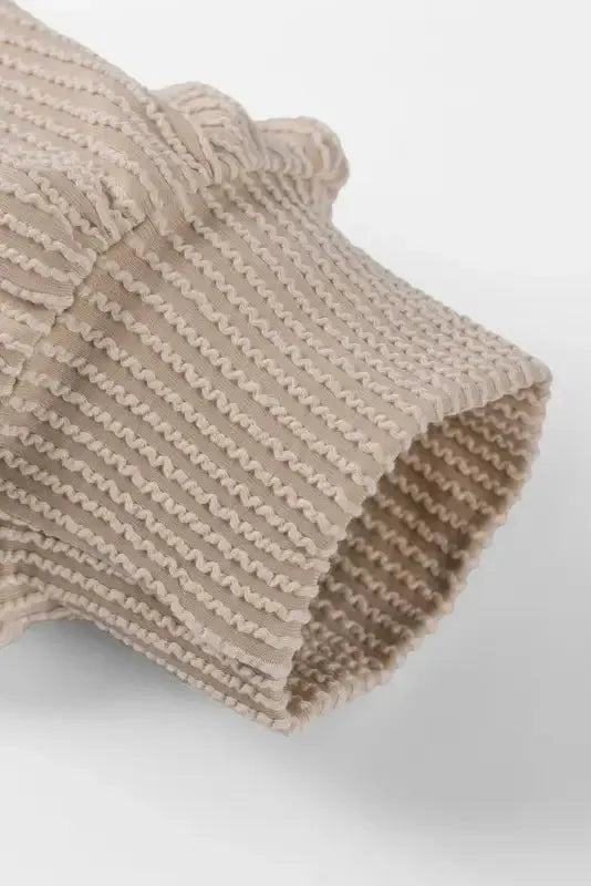 Color Block Long Sleeve Ribbed Loose Top - Fashionfitz