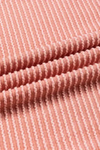 Color Block Long Sleeve Ribbed Loose Top - Fashionfitz