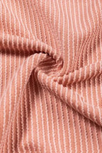 Color Block Long Sleeve Ribbed Loose Top - Fashionfitz