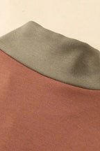 Color Block Zipped Sweatshirt - Fashionfitz