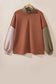 Color block zipped sweatshirt - sweatshirts