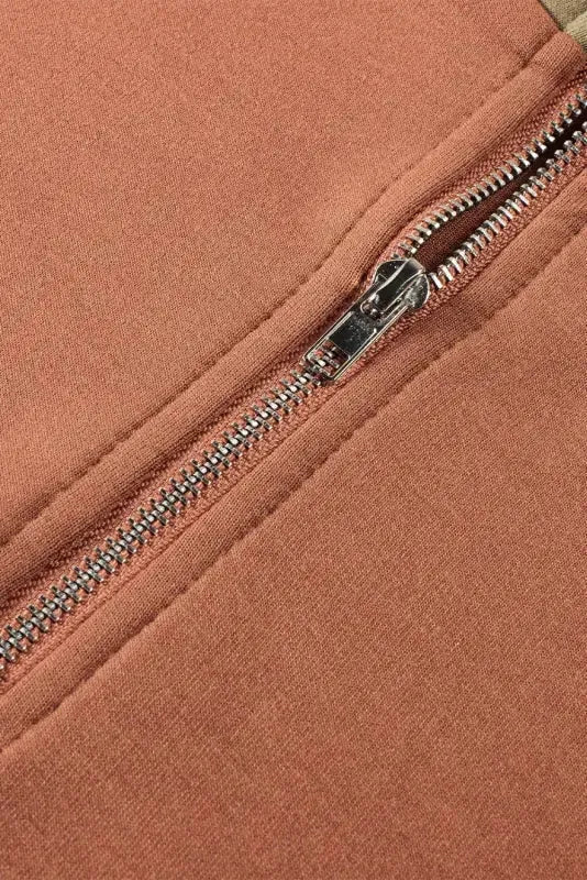 Color Block Zipped Sweatshirt - Fashionfitz