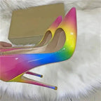 Colorful High Heels Stiletto Shoes - Fashionfitz
