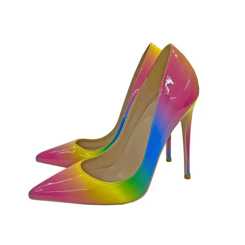 Colorful high heels stiletto shoes - pumps