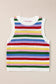 Colorplay eyelet sweater vest - vests