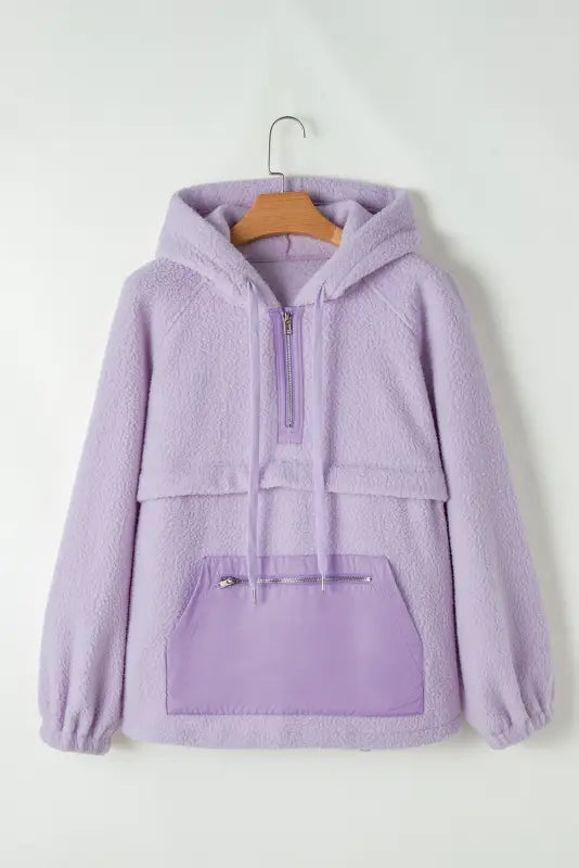 Comfort clasp fuzzy hoodie