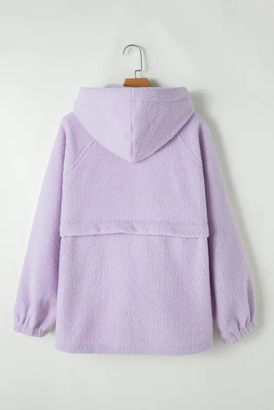 Comfort clasp fuzzy hoodie