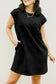 Comfortline t-shirt dress - black / s / 95% polyester + 5% elastane - t shirt dresses