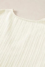 Contrast Guipure Lace Plus Blouse - Beige - Fashionfitz