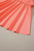 Contrast Trim Ruffled Top Tankini Swimsuit - Fashionfitz