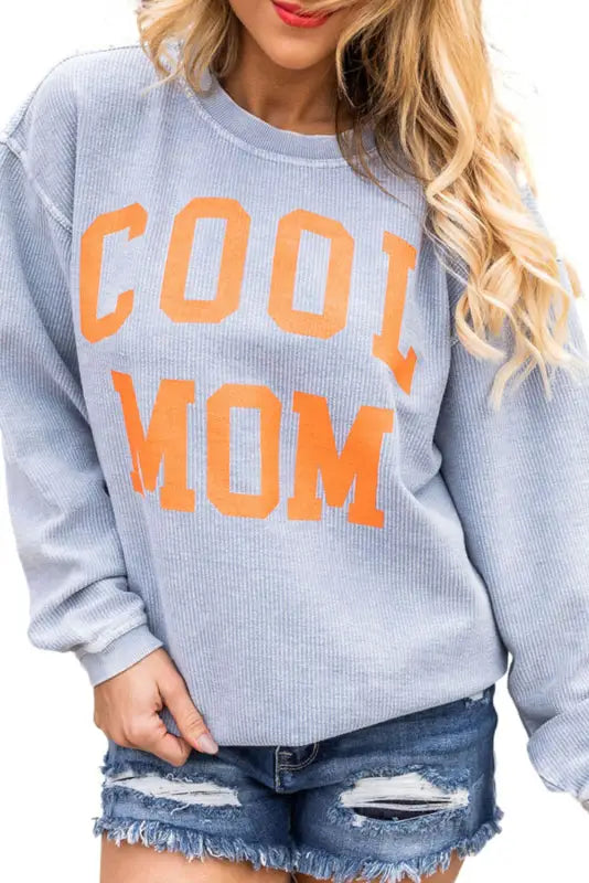 ’cool mom’ graphic sweatshirt | fashionfitz