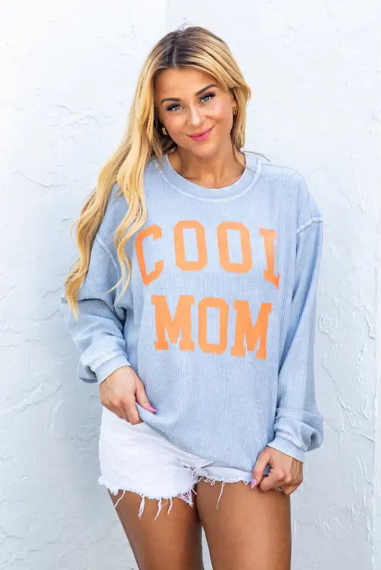 ’cool mom’ graphic sweatshirt | fashionfitz