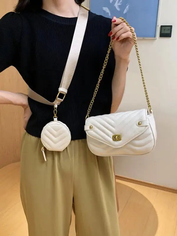 Cooler than ice handbag - white / f - crossbody bags