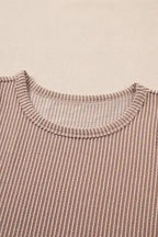 Corded Tank Top and Shorts Set - Fashionfitz