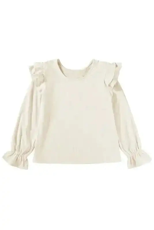 Corduroy Charm Ruffle Blouse - Fashionfitz