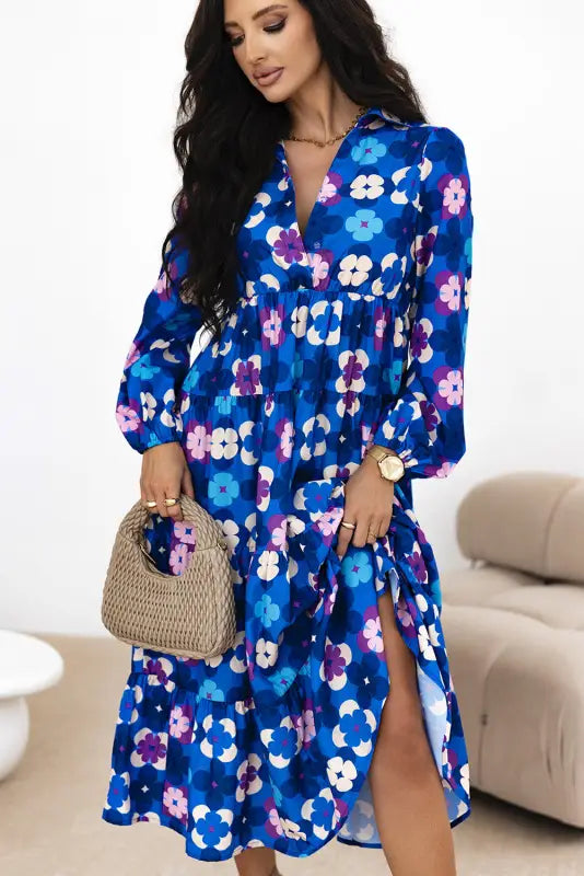 Country charm floral midi dress | dresses | fashionfitz