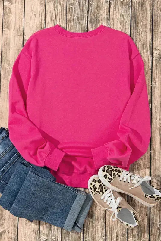Cow & Sequin Graphic Sweatshirt - Fashionfitz
