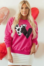 Cow & Sequin Graphic Sweatshirt - Fashionfitz