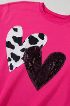 Cow & Sequin Graphic Sweatshirt - Fashionfitz