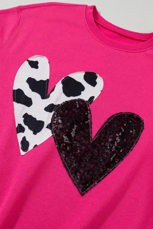 Cow & sequin graphic sweatshirt | fashionfitz