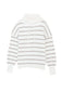 Cowl neck striped print drop shoulder sweater - sweaters & cardigans