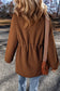 Cozy brown fleece pullover jacket | warm & stylish | shop