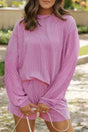 Two Piece Shorts Sets Phalaenopsis / S / 75%Polyester+20%Viscose+5%Elastane Cozy Corded Comfort Set