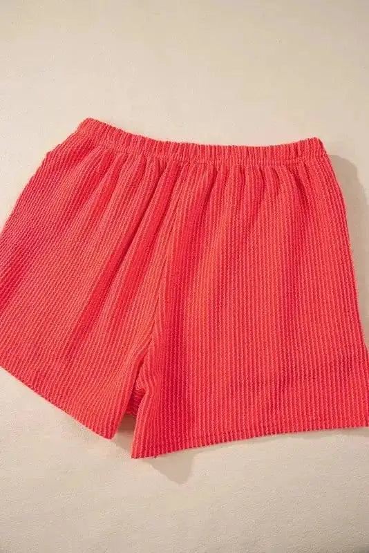 Two Piece Shorts Sets Cozy Corded Comfort Set