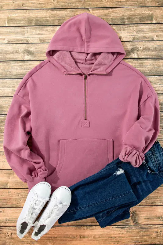 Cozy kangaroo pocket fleece hoodie