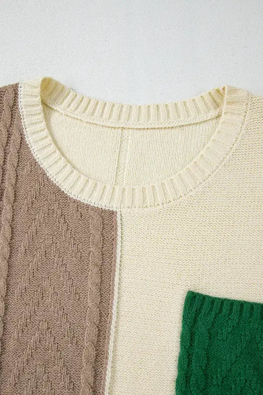 Cozyblock plus - trendy size cable knit