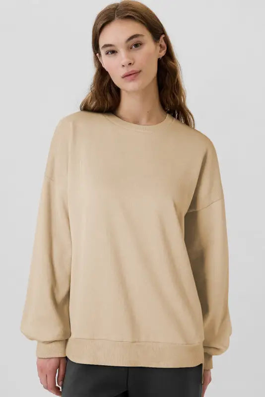 Cozyfleece high-low sweatshirt