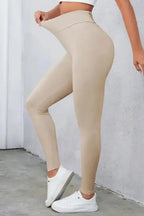 Criss Cross Tummy Control Leggings - Fashionfitz
