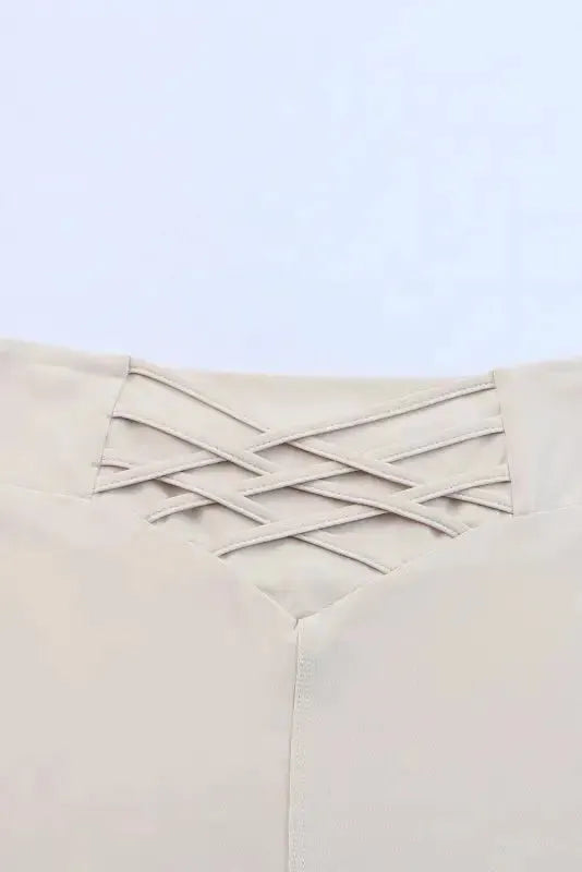 Criss Cross Tummy Control Leggings - Fashionfitz