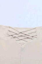 Criss Cross Tummy Control Leggings - Fashionfitz