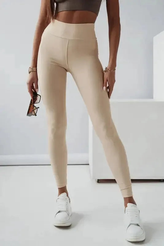 Criss Cross Tummy Control Leggings - Fashionfitz