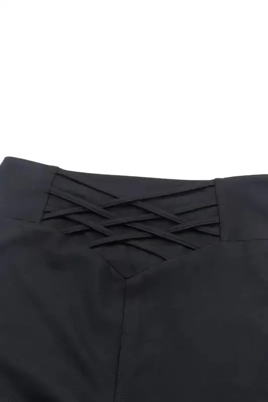 Criss Cross Tummy Control Leggings - Fashionfitz