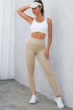 Criss Cross Tummy Control Leggings - Fashionfitz