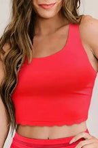 Crossed Straps Cropped Bikini Top - Fashionfitz