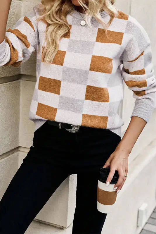 Crosshatch plush sweater | women’s sweaters | fashionfitz